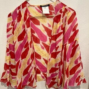 Patrizia Pepe Vibrant Leaf Print Blouse